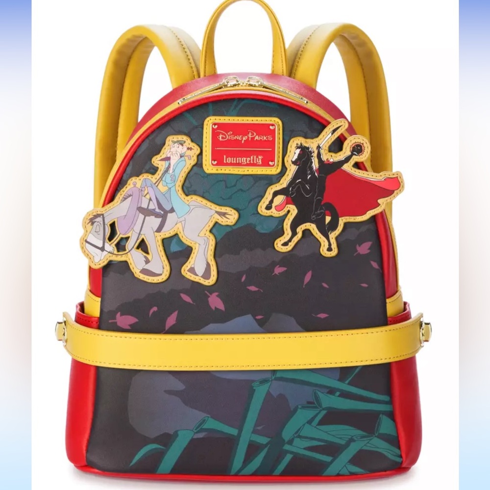 Ichabod & Mr. Toad 75th Anniversary Loungefly Backpack with Light-Up Belt Bag - Picture 5 of 10